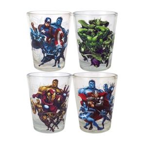 Marvel Avengers Glassware Set - 1.5 oz - Set of 4